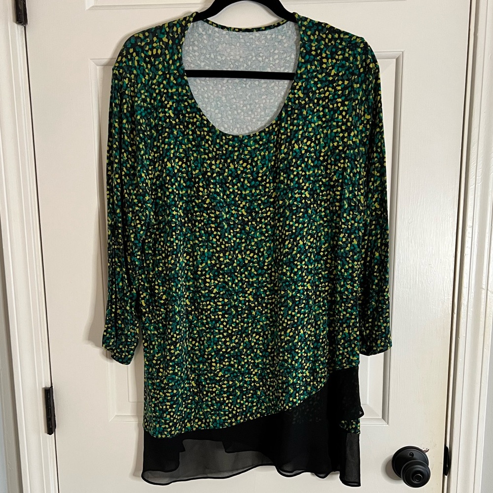 Blouse with stretch 3/4 sleeves size 1X